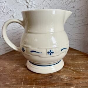 Longaberger Pottery Woven Traditions Pitcher